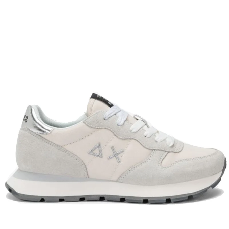 Scarpe Donna Sun68 Sneakers Ally Gold Silver Colore Bianco Panna - Z45202