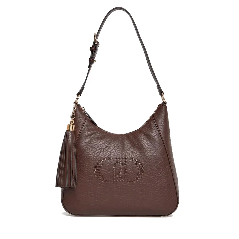 Hobo Bag a Spalla LIU JO Better con Logo e Nappa Moro Light