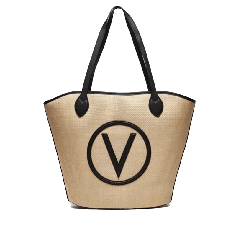 Borsa Donna a Spalla VALENTINO BAGS linea Covent Colore Naturale - Nero