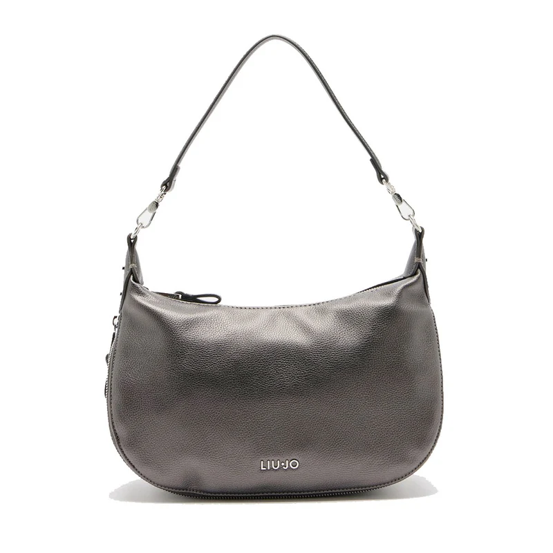 Hobo Bag Media con Tracolla LIU JO Better effetto Bottalato Antracite
