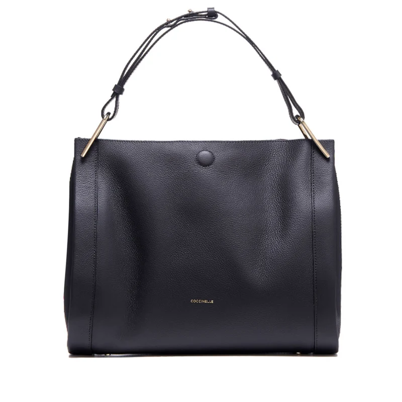 Borsa Donna a Spalla COCCINELLE in Pelle Linea Wallace colore Noir - Cuir