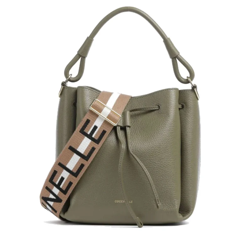 Borsa Donna Secchiello a Mano COCCINELLE linea Eclyps Small in Pelle Laurel Green