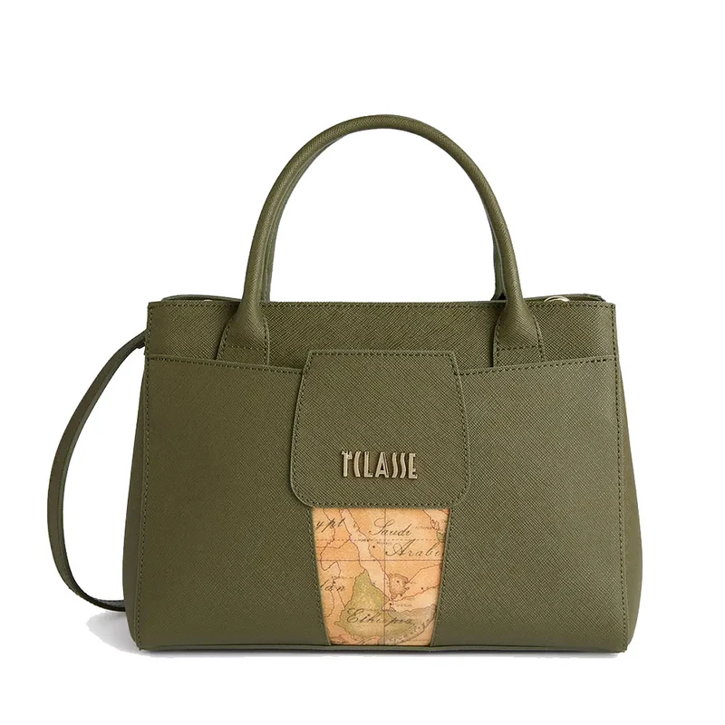 Borsa Donna Piccola a Mano 1A Classe Alviero Martini linea Windy City Verde Muschio LD26