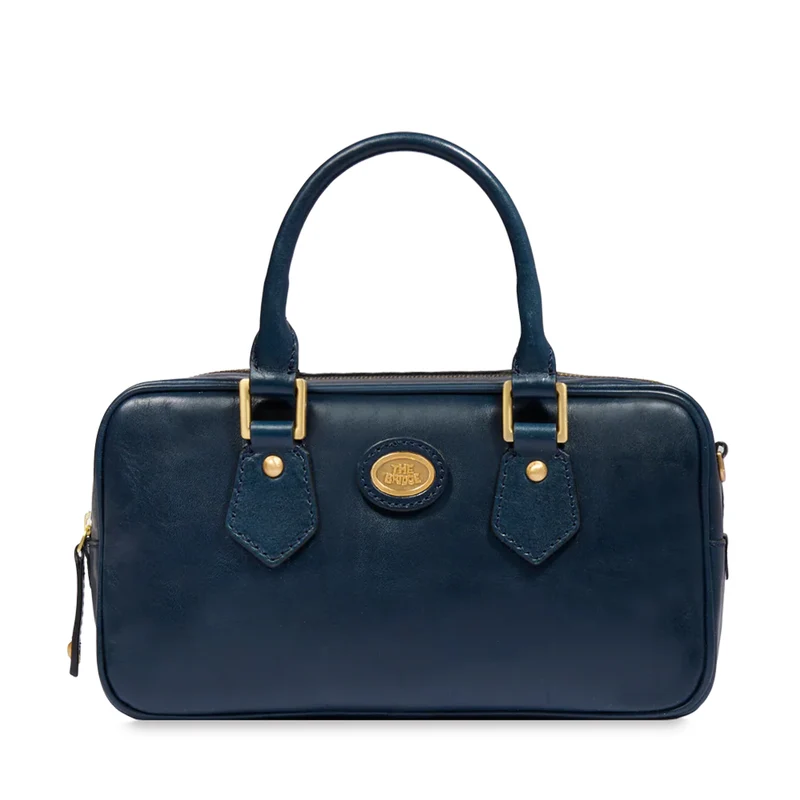 Bauletto Donna con Tracolla THE BRIDGE linea Story in Pelle Blu Oltremare