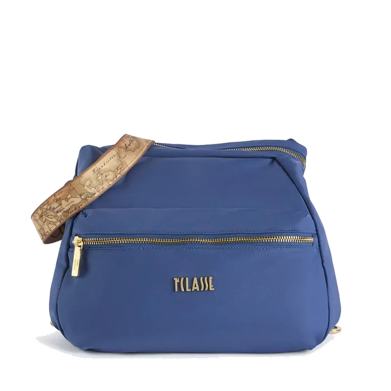 Borsa a Tracolla Tripla Portabilità 1A Classe Alviero Martini linea Nylon Eco Vibe Denim LA75