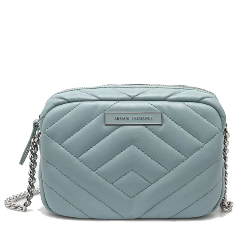 Borsa Donna a Tracolla Chiusa con Zip ARMANI EXCHANGE Colore Dark Reflection