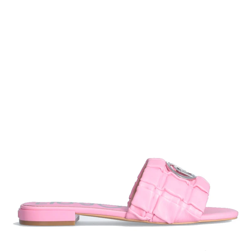 Ciabatta Flat Donna LIU JO Astra 35 Matelassè Rosa con Logo