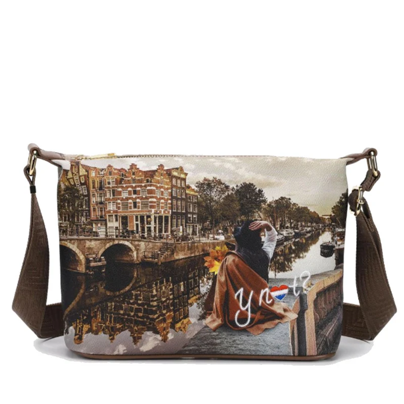 Borsa Donna Hobo Y NOT a Tracolla YES-592 Autumn in Holland