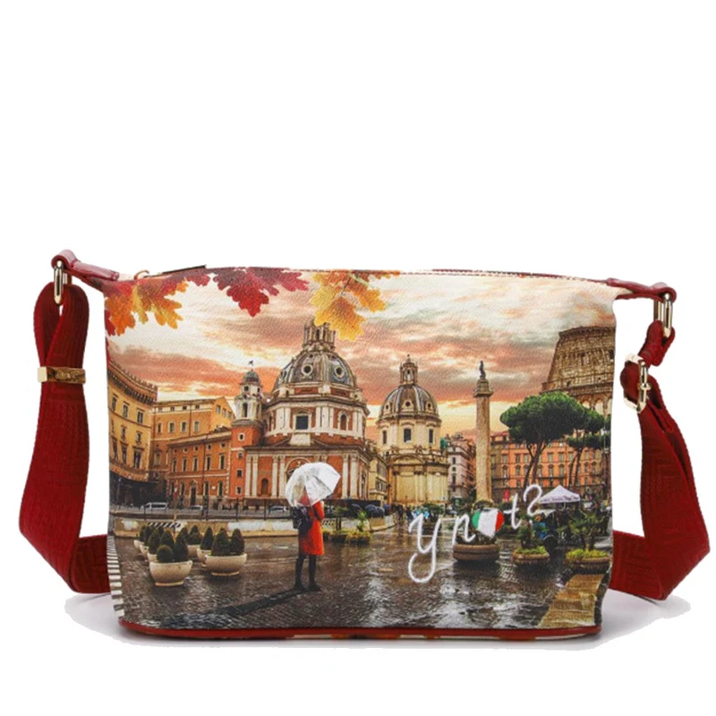 Borsa Donna Hobo Y NOT a Tracolla YES-592 Rome Raining