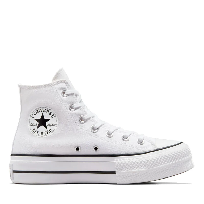 Sneakers Alte Platform CONVERSE Chuck Taylor All Star in Canvas Bianca