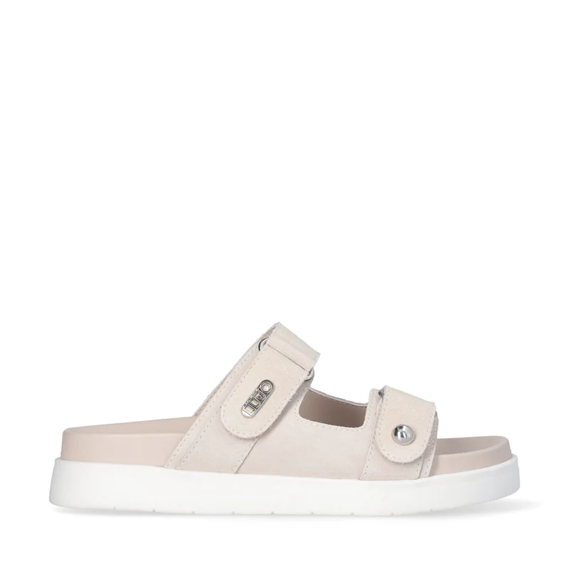 Ciabatte Doppia Fascia LIU JO Penny 902 in Suede color Burro