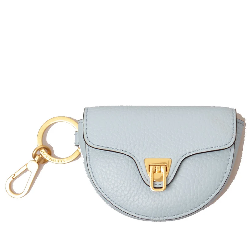Portachiavi Donna in Pelle COCCINELLE linea Beat Colore Aquarelle Blue