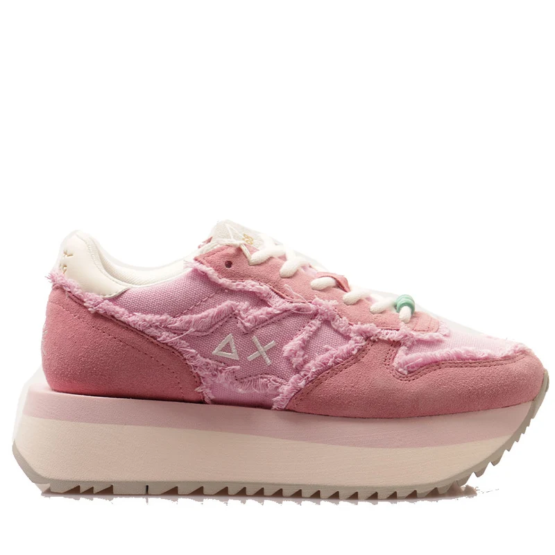 Scarpe Donna Sun68 Sneakers Big Stargirl Canvas Ciclamino - Z35216