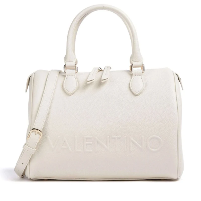 Borsa Donna a Mano a Bauletto VALENTINO BAGS linea Rised Re Colore Ecru Misura Grande