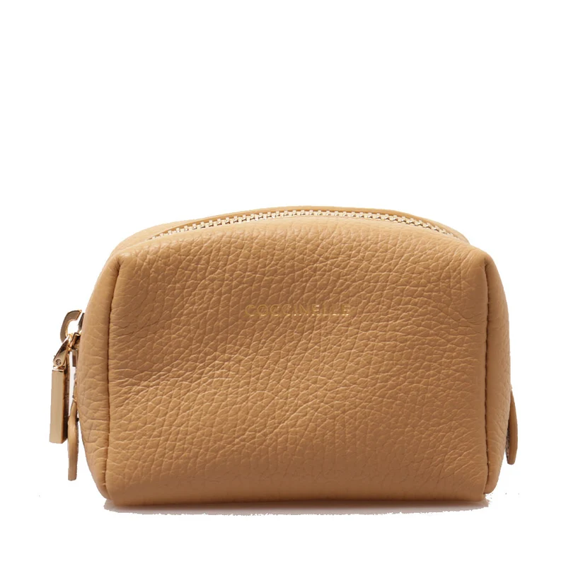 Pochette da Viaggio COCCINELLE in Pelle Fresh Beige Misura Media