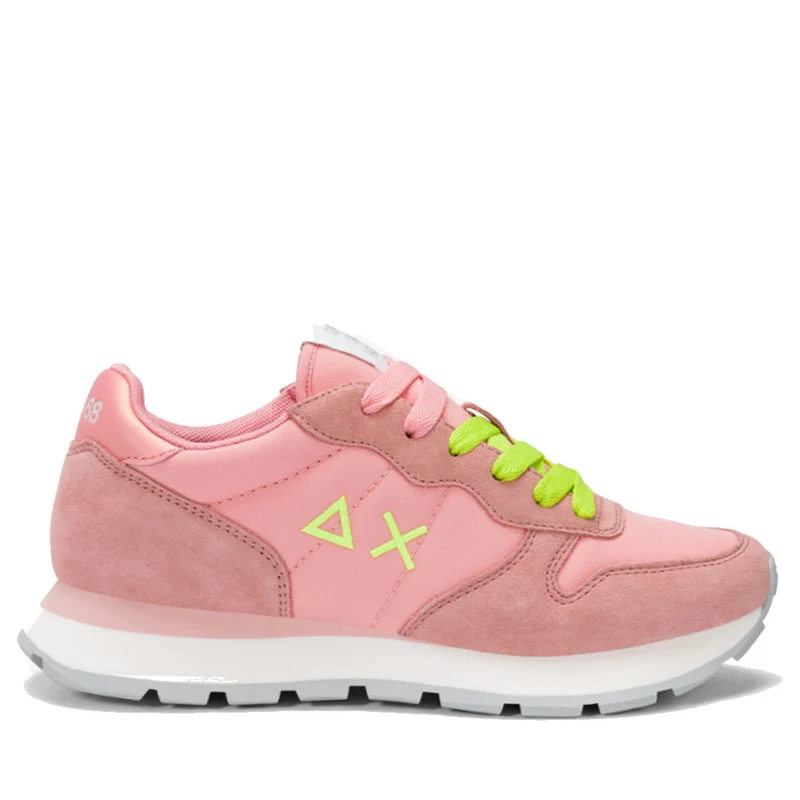Scarpe Donna Sun68 Sneakers Ally Solid Nylon Colore Fenicottero - Z35201