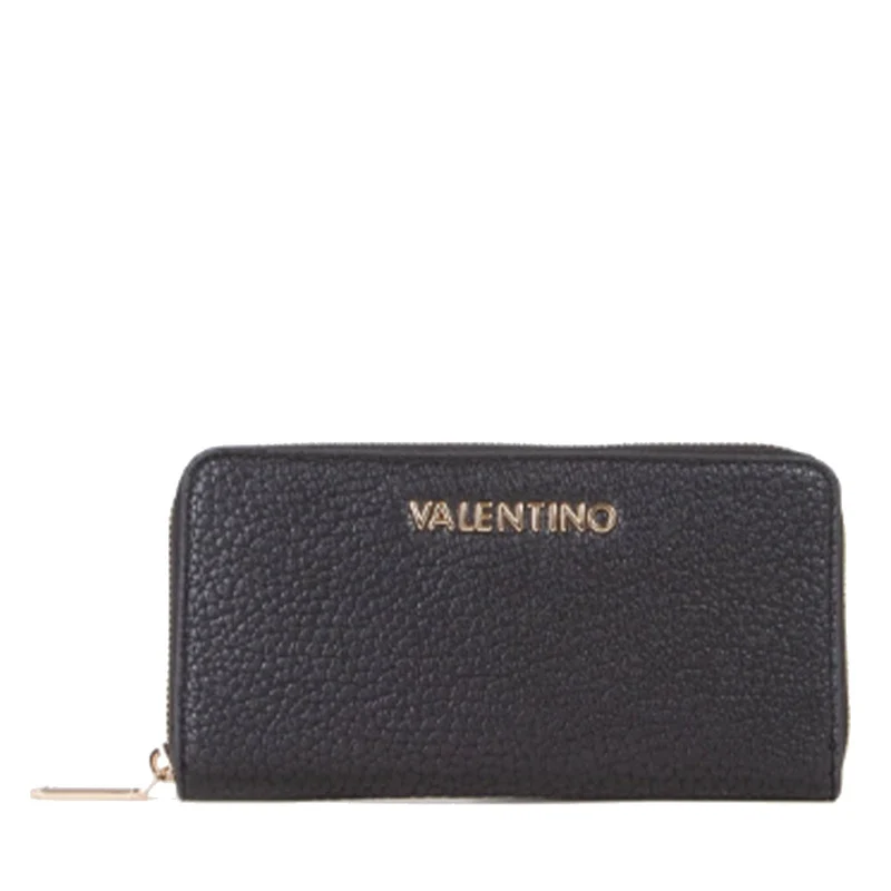 Portafoglio Donna VALENTINO BAGS Zip Around Linea Blossom Re Colore Nero