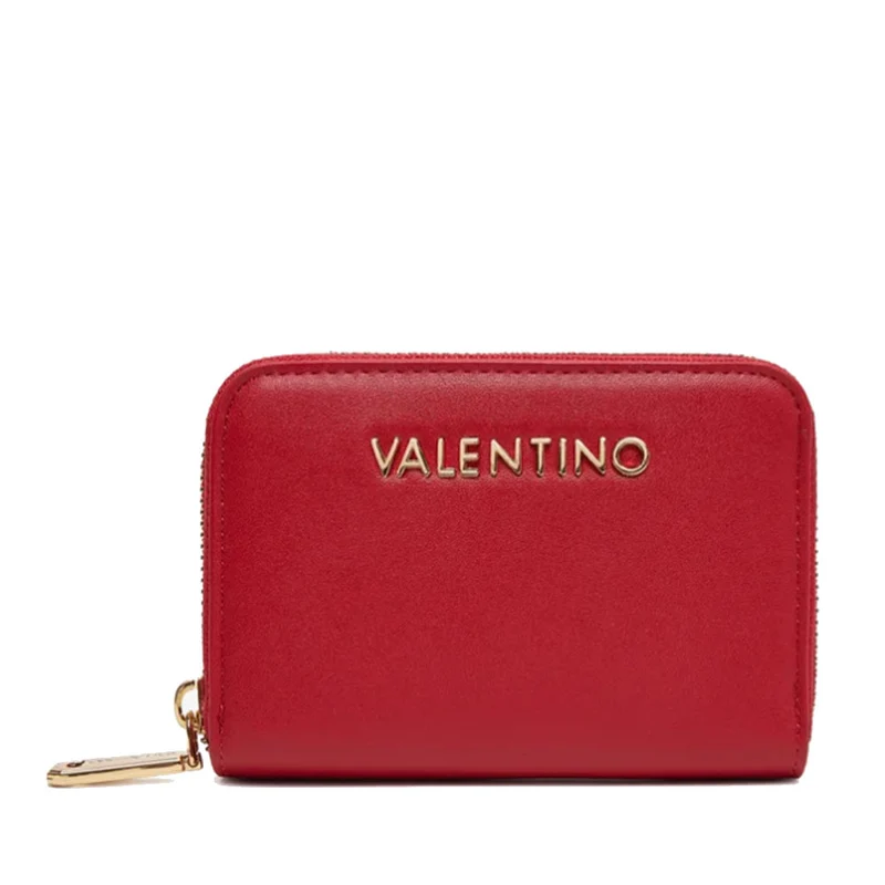 Portafoglio Donna VALENTINO BAGS Zip Around Linea Jasmin Colore Rosso Misura Piccola