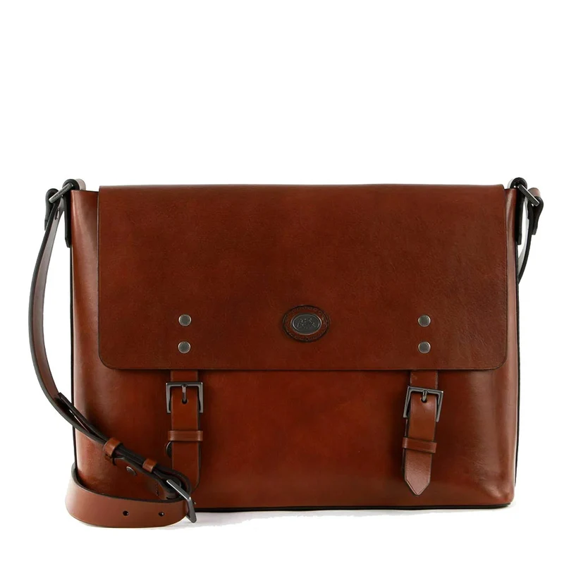 Messenger Uomo THE BRIDGE linea Lorenzo in Pelle Marrone