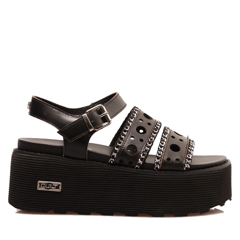 Sandali Donna CULT Nancy 3456 in Pelle Traforata Nera