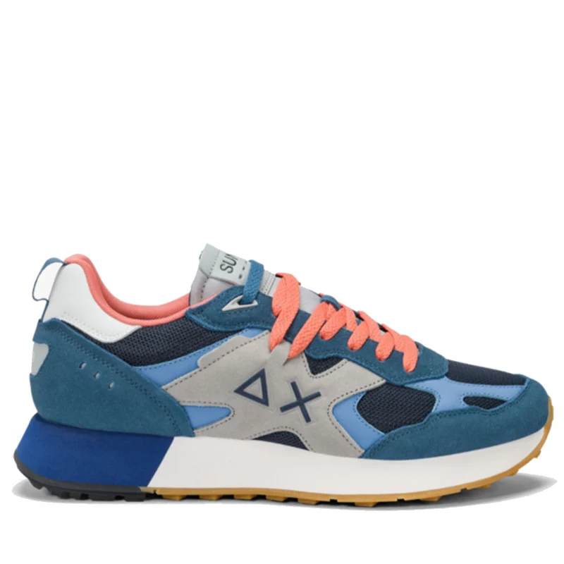 Scarpe Uomo Sun68 Sneakers Jaki Outdoor Colore Avio Scuro