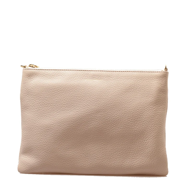 Borsa Donna a Tracolla COCCINELLE in Pelle Lambskin White Linea Best Medium