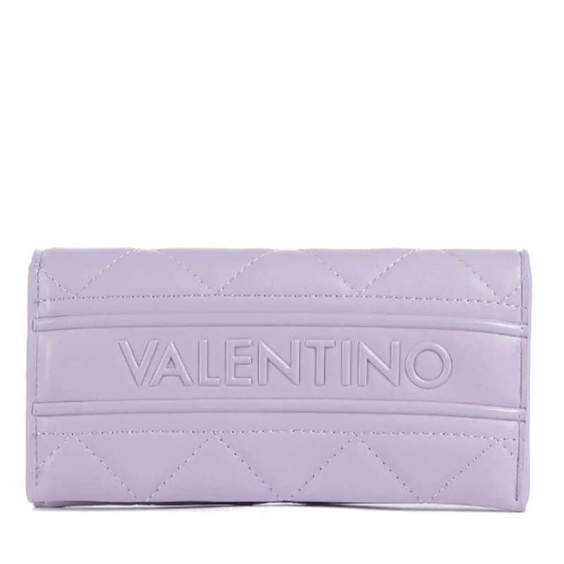 Portafoglio Donna VALENTINO BAGS Chiuso con Bottone Linea Ada Colore Lilla