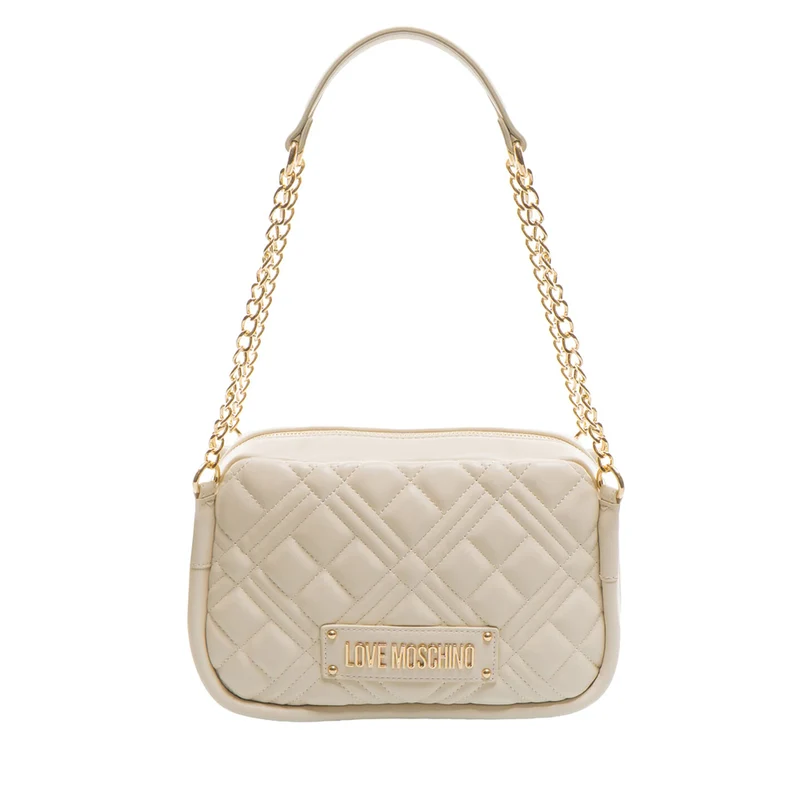 Borsa a Spalla LOVE MOSCHINO linea Quilted Trapuntata Avorio