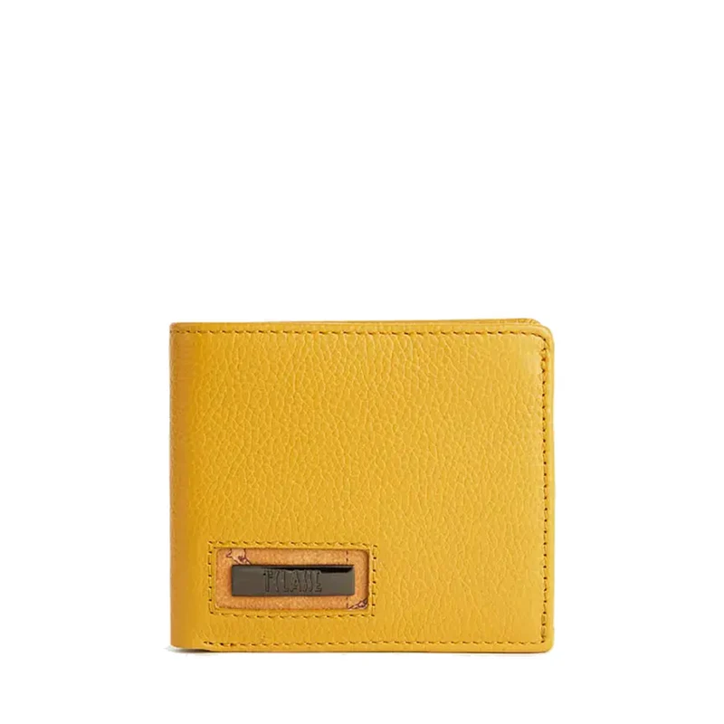 Portafoglio Uomo Piccolo 1A Classe Alviero Martini linea Trip Leather in Pelle Giallo Senape PN80