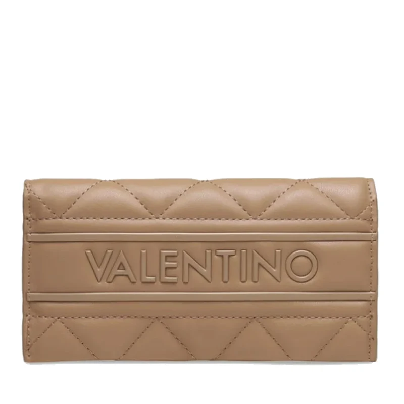Portafoglio Donna VALENTINO BAGS Chiuso con Bottone Linea Ada Colore Cammello