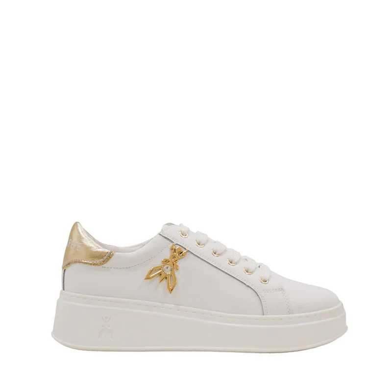 Sneakers PATRIZIA PEPE Girl linea Flyclassic in Pelle Bianca