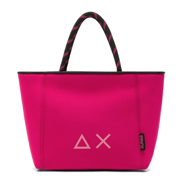 Shopping Bag Media SUN68 linea Jacqueline Neo in Scuba color Ciclamino
