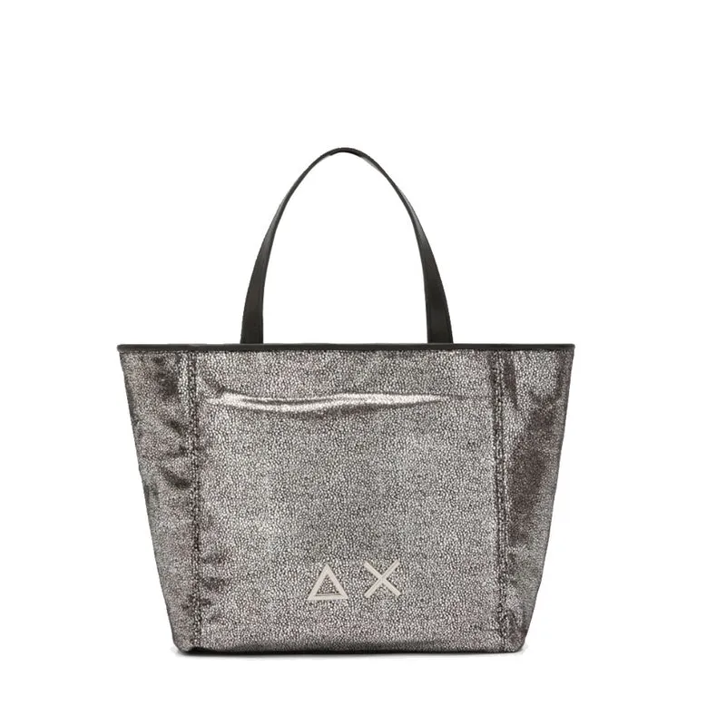 Shopping Bag XS SUN68 linea Jacqueline Glitter Argento