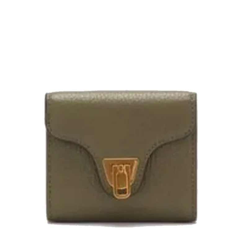 Portafoglio Donna Piccolo COCCINELLE in Pelle Laurel Green Linea Beat Soft