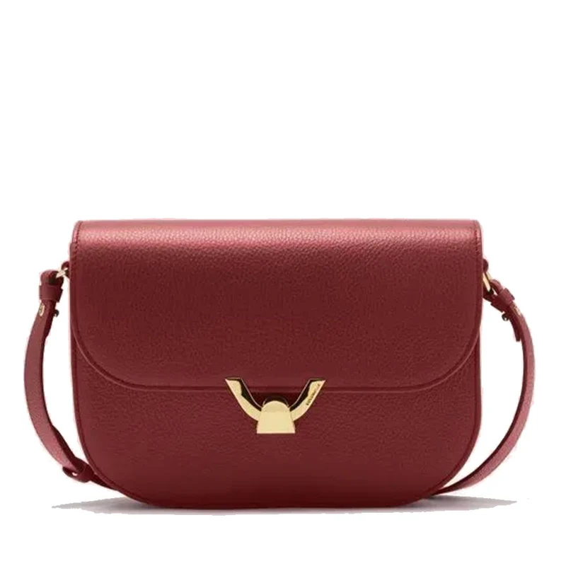 Borsa Donna a Tracolla COCCINELLE in Pelle Brandy linea Dew Medium