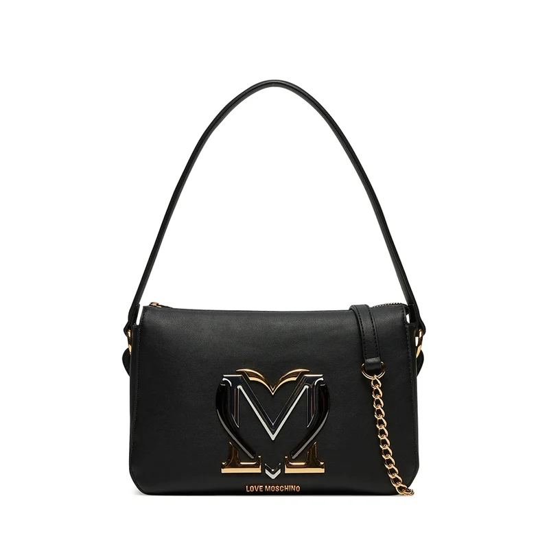Borsa Donna a Spalla LOVE MOSCHINO linea Colorful Heart Nero