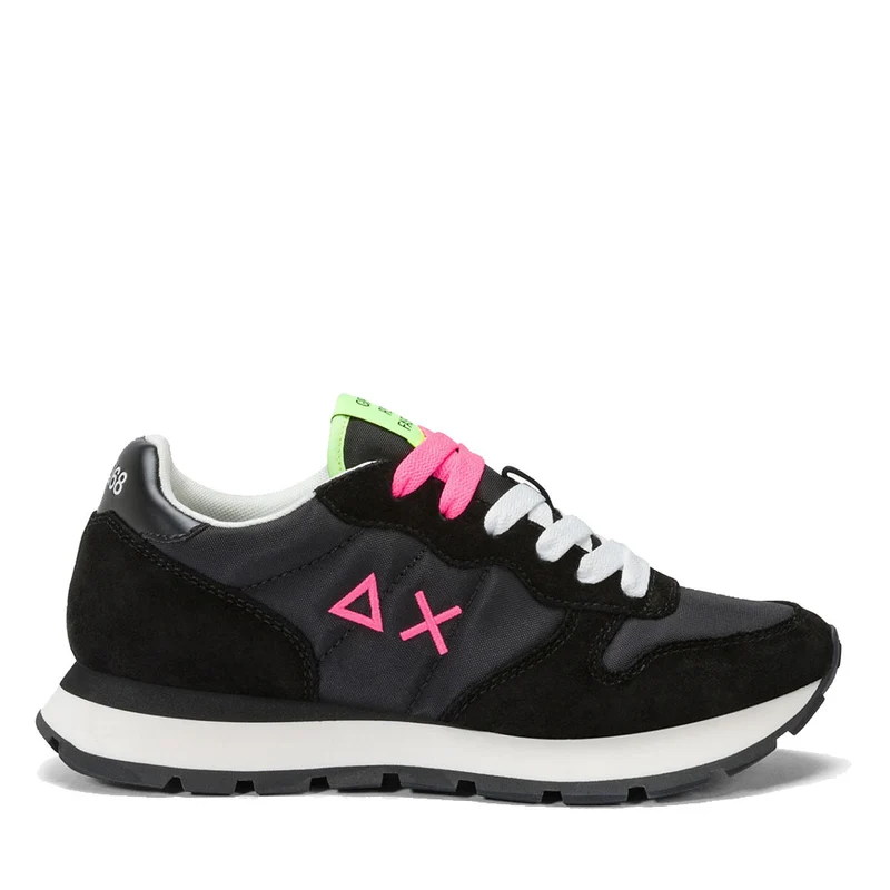 Scarpe Donna Sun68 Sneakers Ally Solid Nylon Colore Nero - Fuxia - Z35201