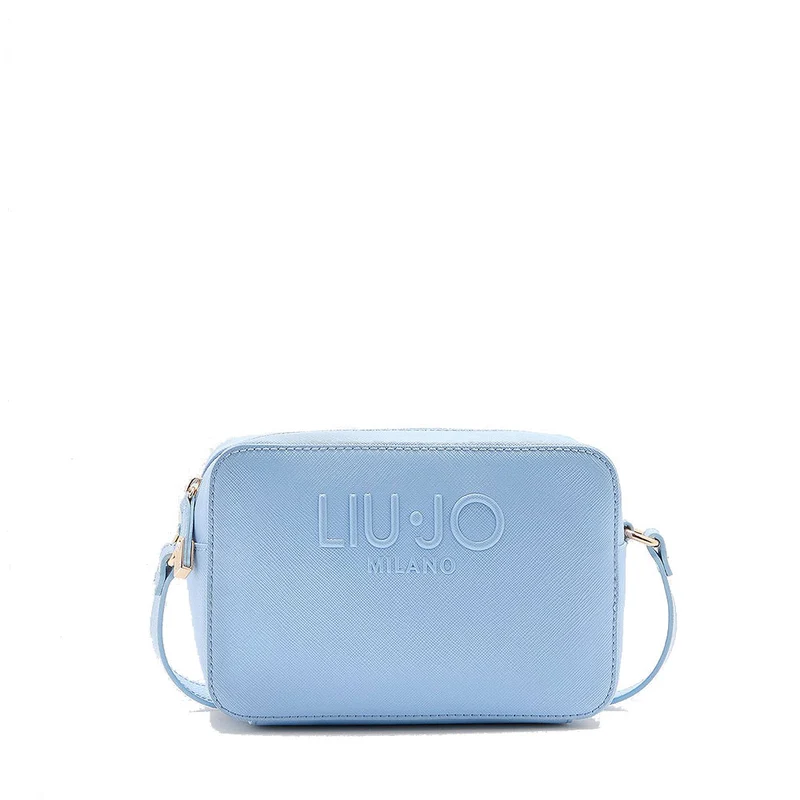 Borsa Donna a Tracolla LIU JO con Logo in Rilievo color Cielo