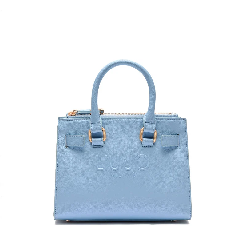 Borsa Donna a Mano LIU JO con Logo in Rilievo color Cielo