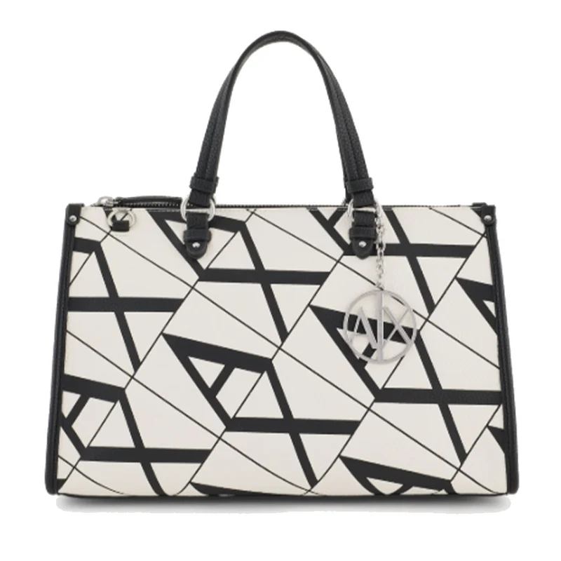 Borsa Donna a Mano con Tracolla ARMANI EXCHANGE Linea Gynger colore White - Black