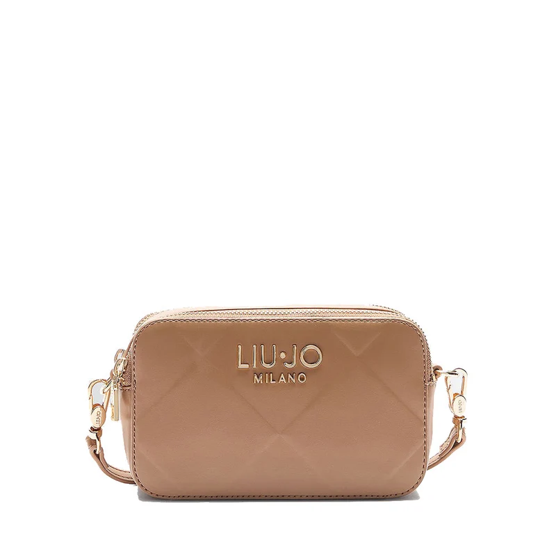 Borsa Donna a Tracolla LIU JO Better con Motivo a Rombi color Cammello