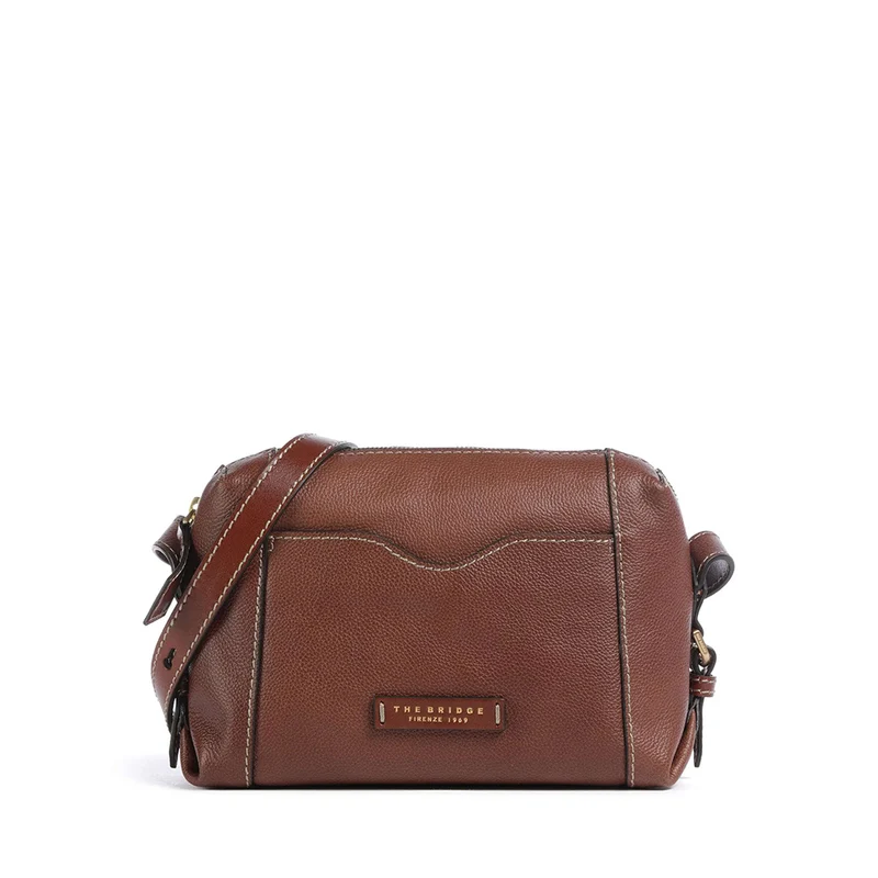 Borsa Donna a Tracolla THE BRIDGE linea Gemma in Pelle Marrone