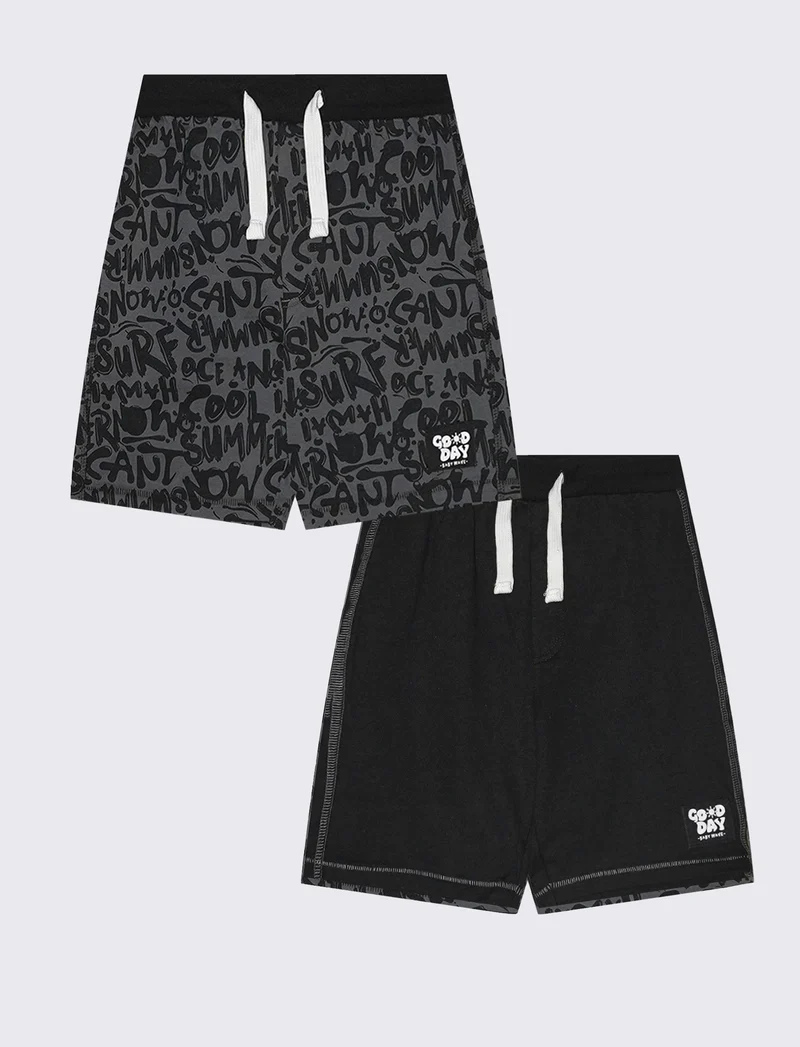 Bermuda in felpa colorati e pratici - Grigio