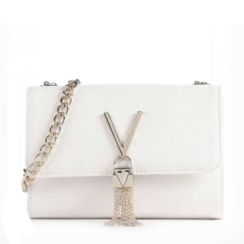 Borsa Donna a Tracolla Piccola VALENTINO BAGS linea Divina Colore Bianco