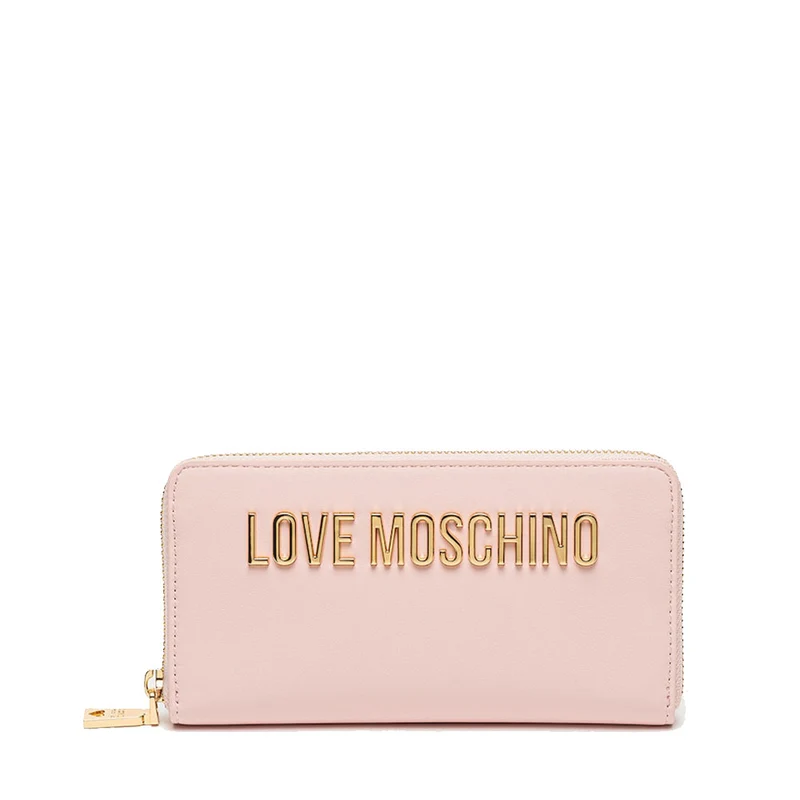 Portafoglio Donna Zip Around LOVE MOSCHINO linea Bold Love Rosa