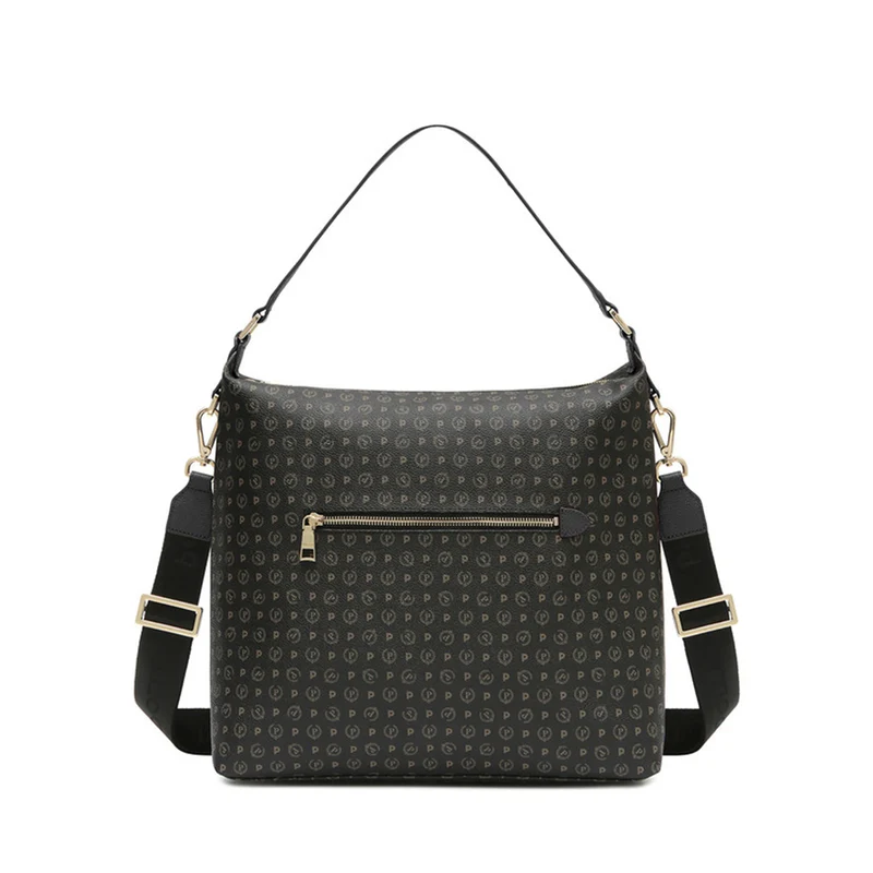Borsa Donna a Spalla POLLINI linea Heritage PVC Nero