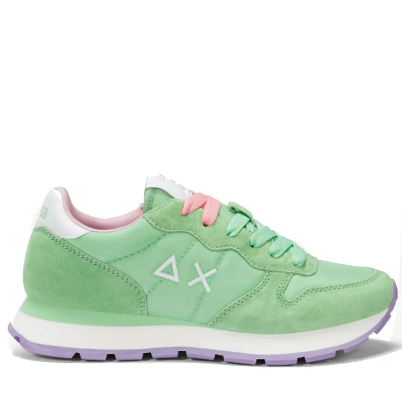 Scarpe Donna Sun68 Sneakers Ally Solid Nylon Colore Verde Menta - Z35201