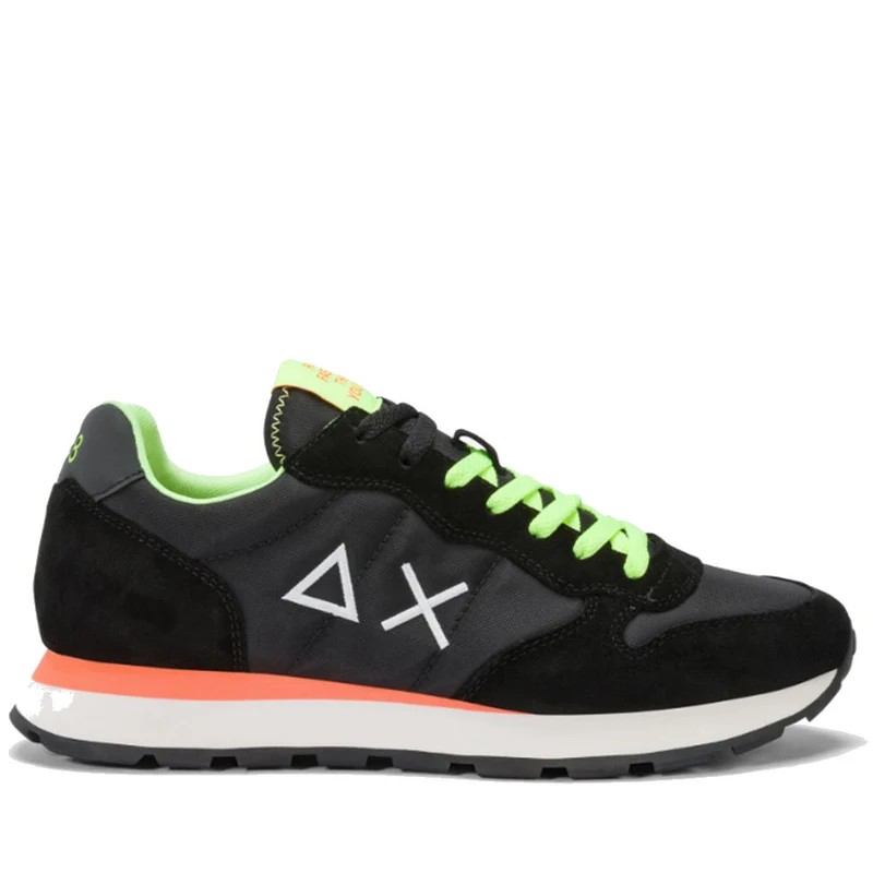 Scarpe Uomo Sun68 Sneakers Tom Fluo Nero - Z35102