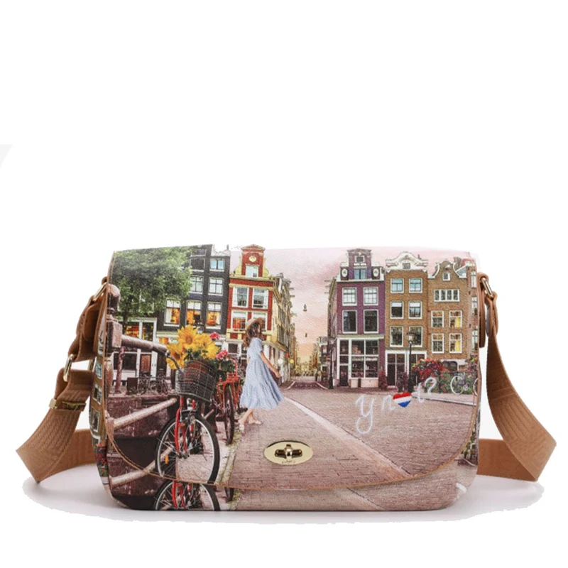 Borsa Donna a Tracolla Y NOT YES-631 Stampa Holland Dreams