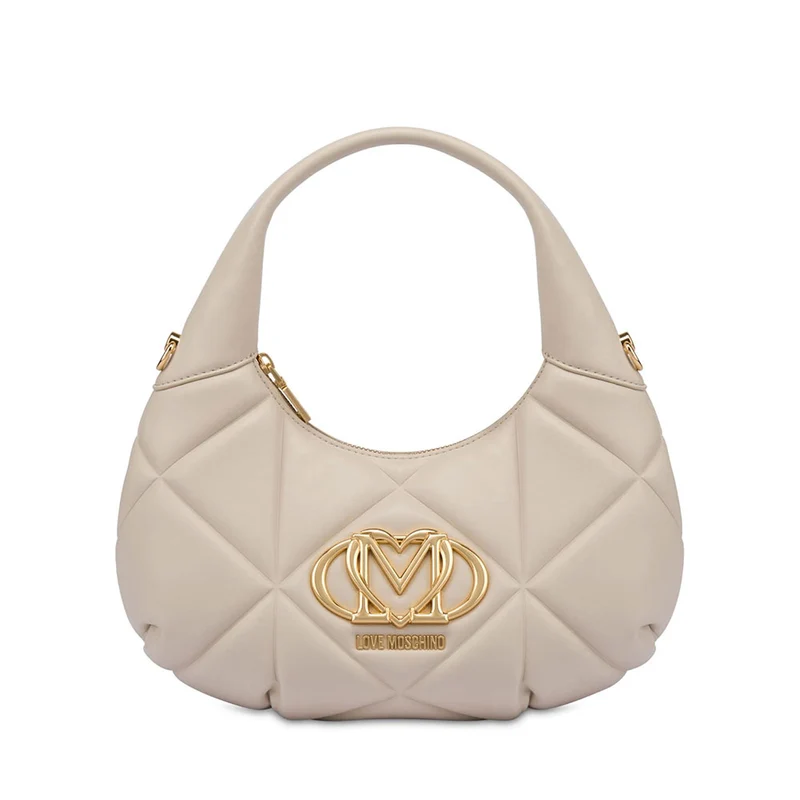 Hobo Bag LOVE MOSCHINO linea Embossed Avorio